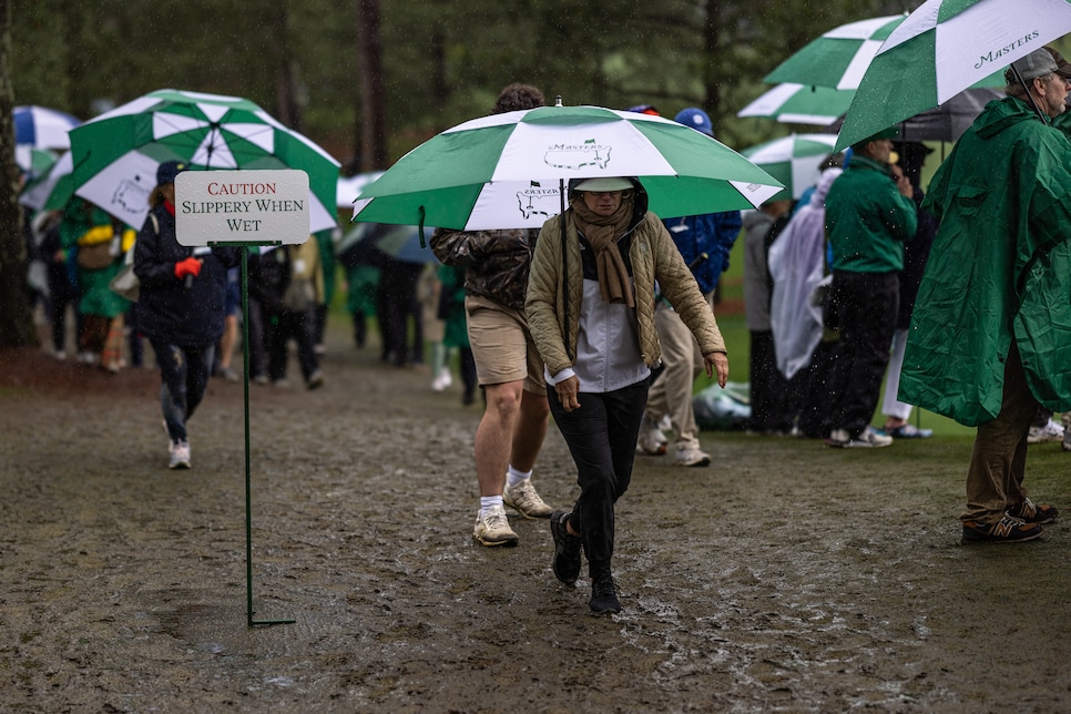  during the third round of the 2023 Masters Tournament held in Augusta, GA at Augusta National Golf Club on Saturday, April 8, 2023.
