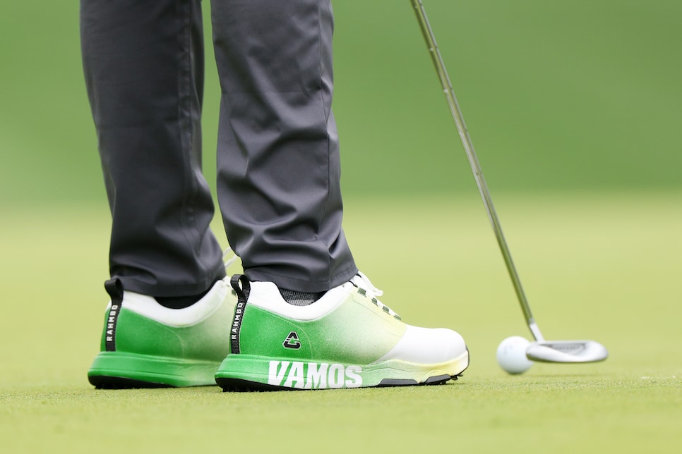 Green cheap golf shoes