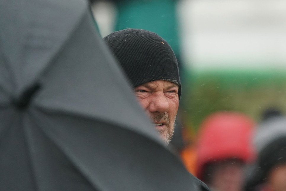 Sideways rain! 40 mph gales! Alex Cejka emerges as Senior British Open