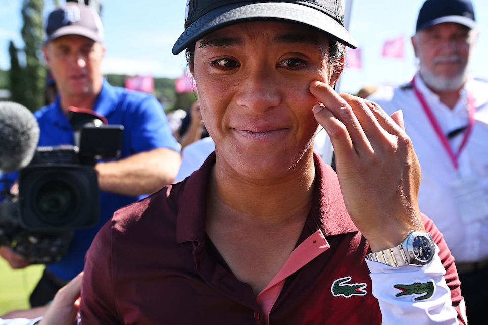 Celine Boutier sums up her dream win at the Amundi Evian Championship ...