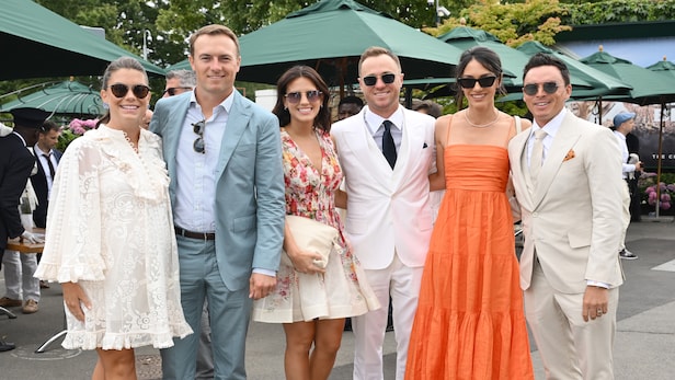 jordan-spieth,-rickie-fowler,-justin-thomas-spend-day-at-wimbledon,-watch-novak-djokovic-match-with-their-wives