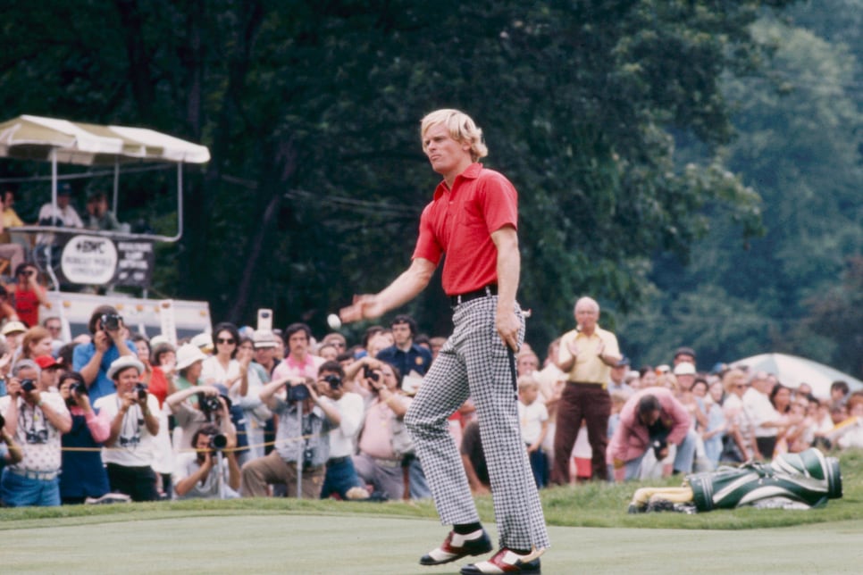 Oakmont, PA - 1973: Johnny Miller competing in the 1973 US Open, at the Oakmont Country Club. (Photo by Ken Regan /American Broadcasting Companies via Getty Images)