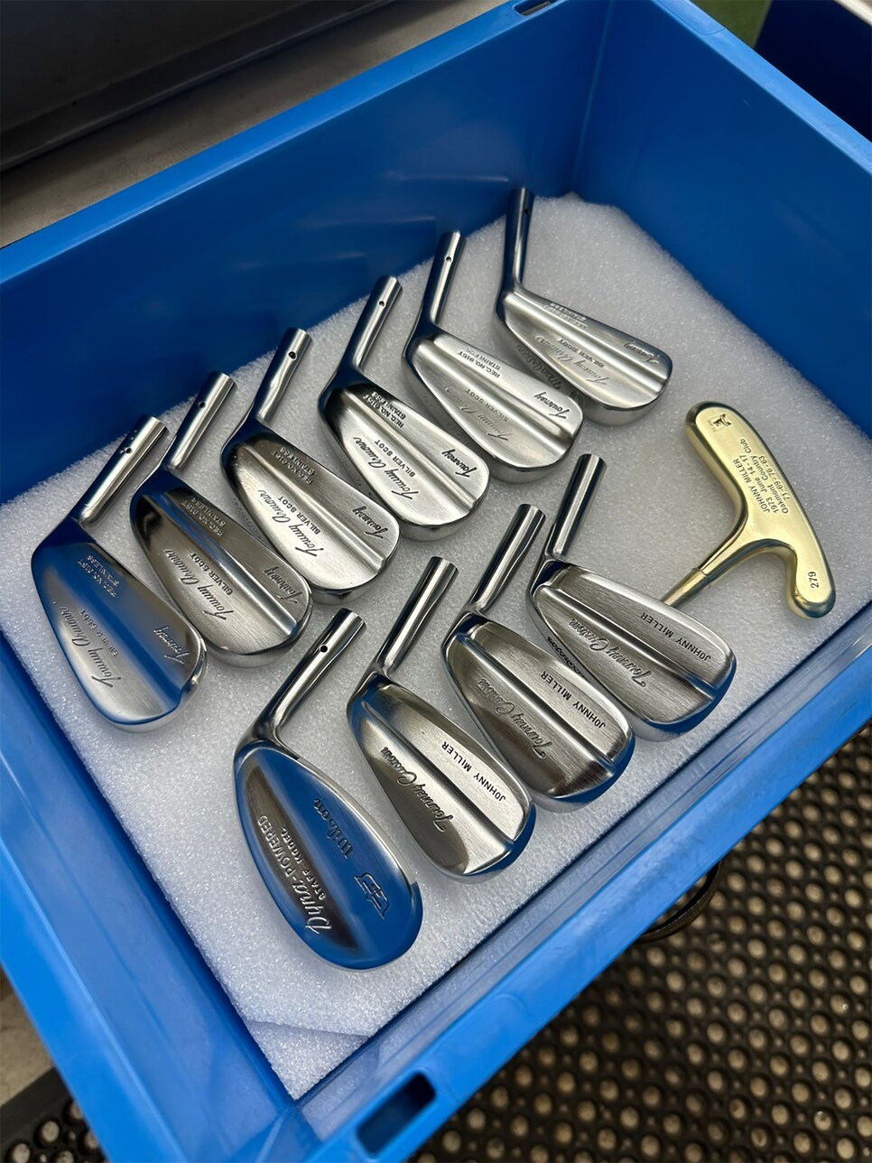 These restorations of the clubs Johnny Miller used for his 63 at