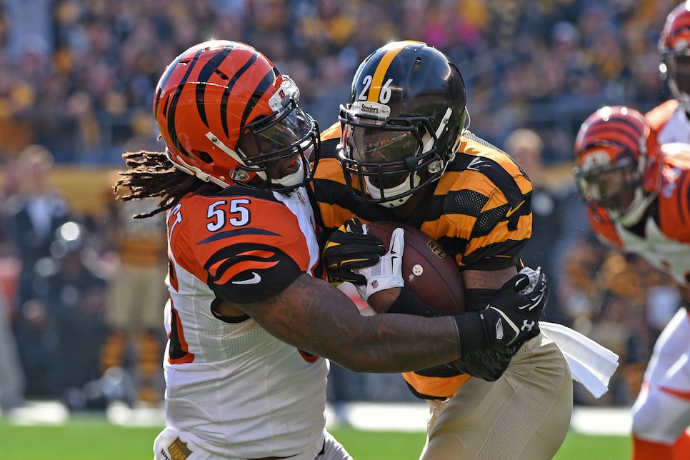 Steelers' Antonio Brown takes another hit from Vontaze Burfict