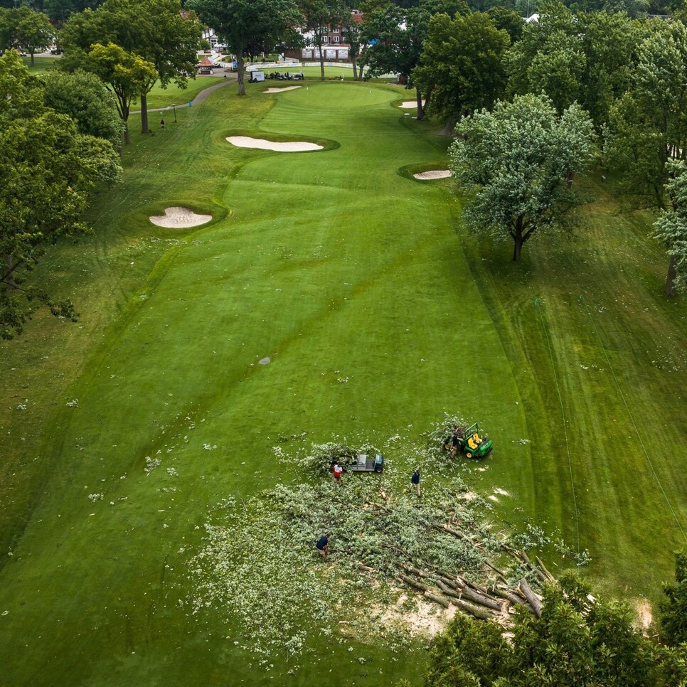 Severe storm causes damage at site of Detroit PGA Tour event Golf