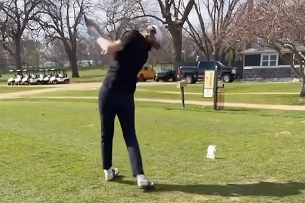 guy-shatters-clubhouse-window-with-first-tee-shot-of-the-day,-might-need-to-find-new-club-now