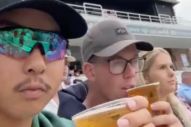 min-woo-lee-attends-“the-cricket”-with-fellow-dp-world-tour-winner,-admits-the-english-beers-hit-different