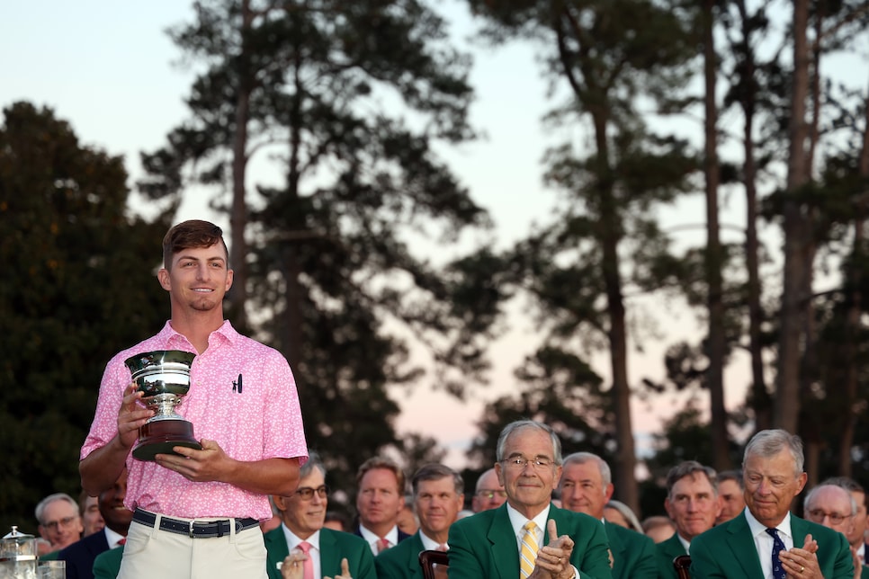 Masters breakout amateur Sam sees first sign of Augusta bump