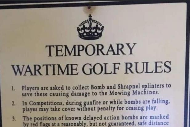 Reddit Golf Content of the Week: Rules for playing golf when getting bombed and shot at