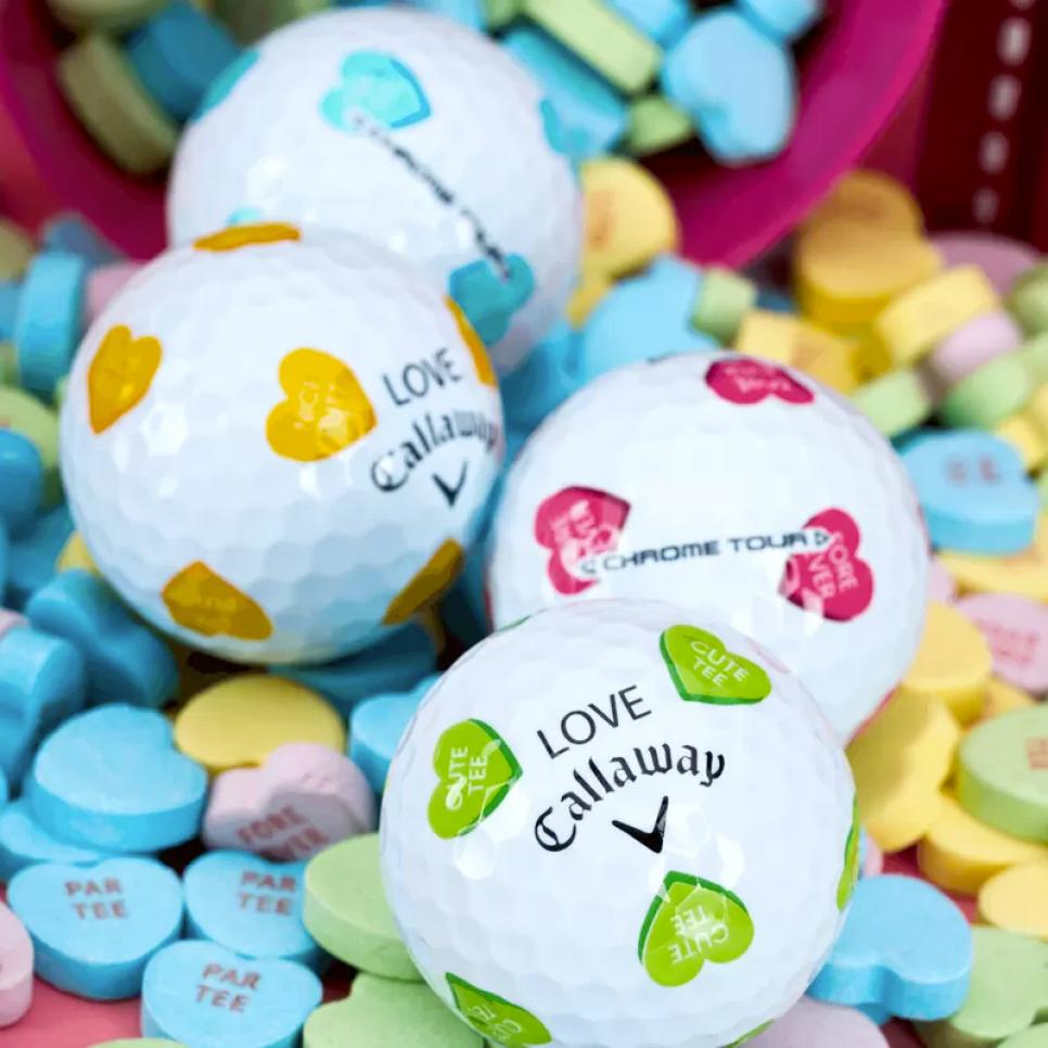 Callaway Chrome Tour Valentine’s Golf Hearts Golf Balls