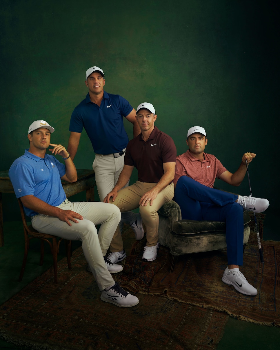 Rory McIlroy, Scottie Scheffler, Brooks Koepka and Bryson Dechambeau, 2024