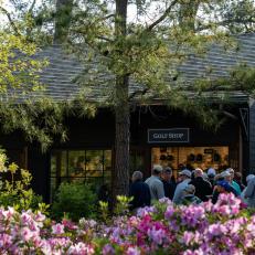 The new merchandise pavilion behind No. 8 tee during the a practice round of the 2024 Masters Tournament held in Augusta, GA at Augusta National Golf Club on Monday, April 8, 2024.