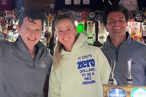 Nelly Korda made a pit stop at the Dunvegan Pub following Sunday’s St. Andrews collapse