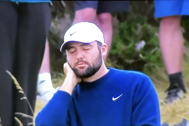 British Open 2024: Scottie Scheffler’s face after three-putting his way out of the tournament pretty much says it all