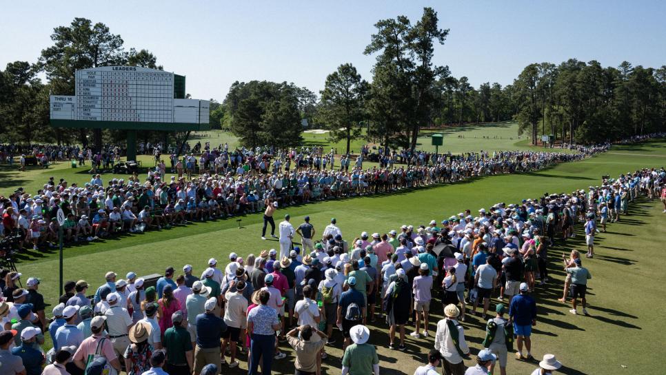 during the final round of the 2024 Masters Tournament held in Augusta, GA at Augusta National Golf Club on Sunday, April 14, 2024.
