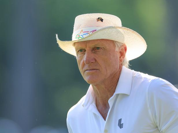 British Open 2024: Greg Norman in attendance at Troon with official R&A guest badge