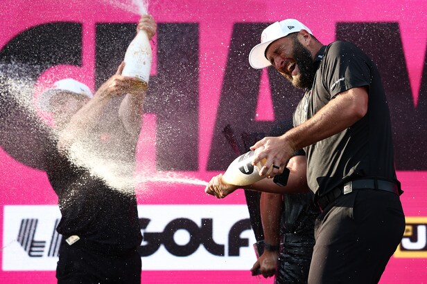 Awkward drama on last hole of LIV event ends with emotional Jon Rahm earning his first victory in 15 months