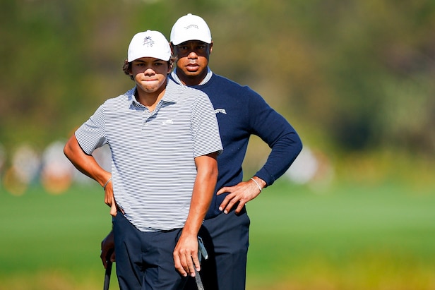 With son, Tiger Woods has shot at lifting first trophy in 5 years ...