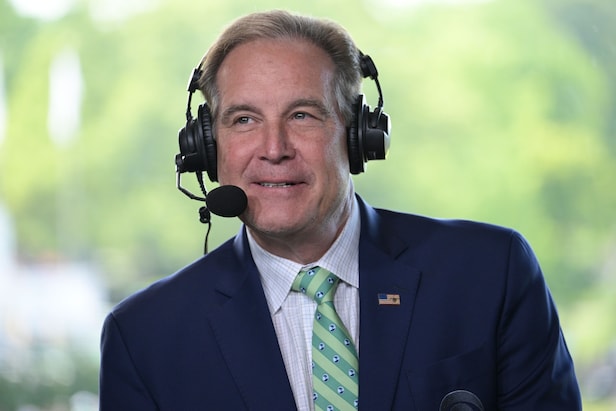 Jim Nantz is starting his 40th (!) year broadcasting golf at CBS with ...