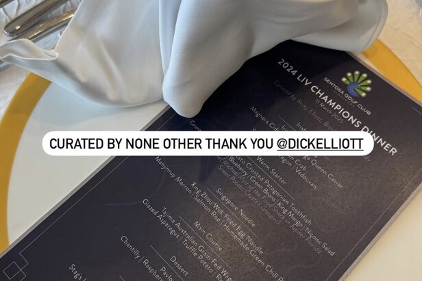 Yep, LIV Golf has its own ‘Champions Dinner’ now