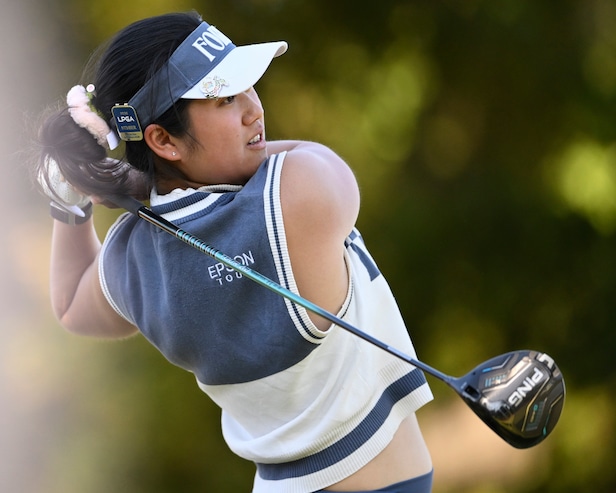 Popular rookie had this funny reaction to an eagle during her 'psycho' round