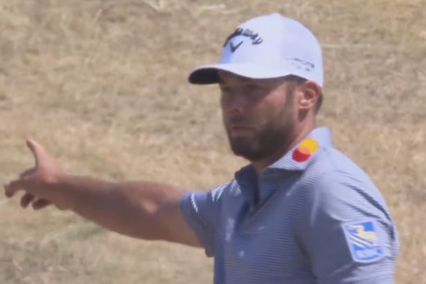 British Open 2026: Watch Sam Burns hole out from bunker to match men’s major scoring record at Royal Birkdale