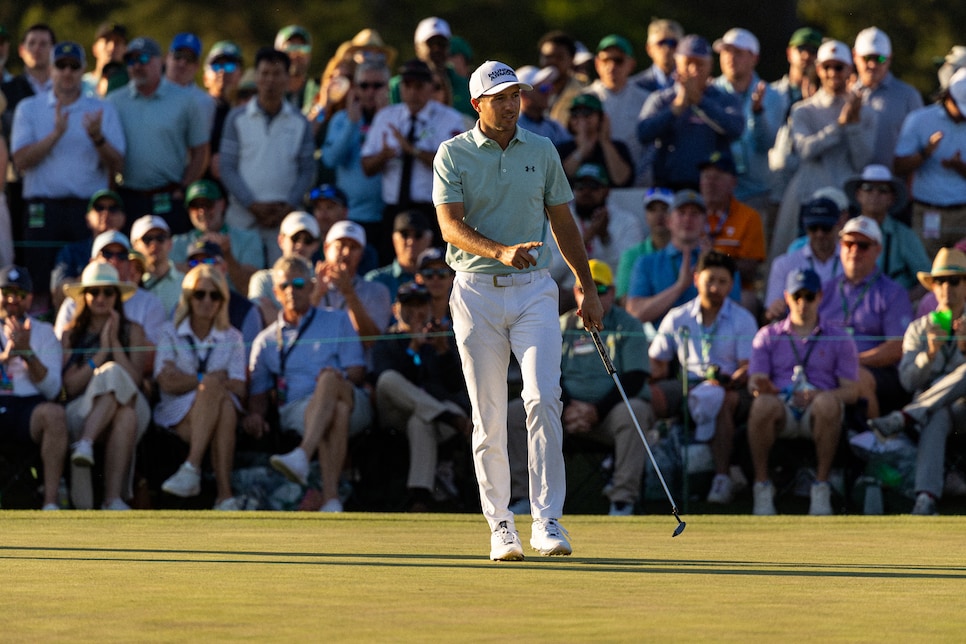 Jordan Spieth during the first round of the 2026 Masters Tournament held in Augusta, GA at Augusta National Golf Club on Thursday, April 9, 2026.