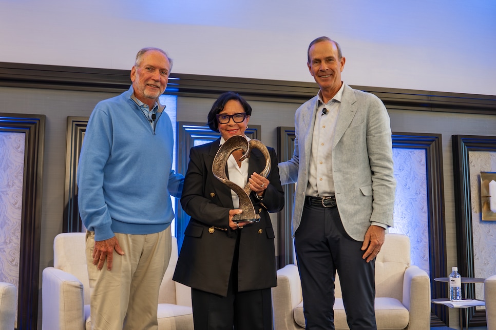 /content/dam/images/golfdigest/fullset/2026/4/shelia-johnson-dinah-award-jerry-tarde-mike-wirth-2026.jpg