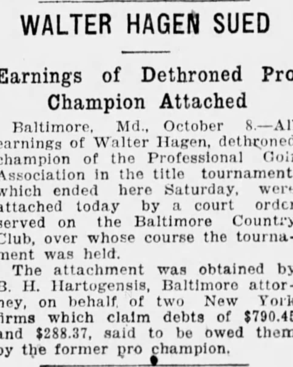 https://www.golfdigest.com/content/dam/images/golfdigest/fullset/2026/5/walter-hagen-sued-newspaper-clip.jpg