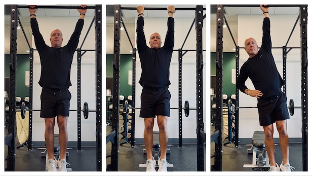 You don't need to do pull-ups to reap the benefits of using a pull-up bar ...