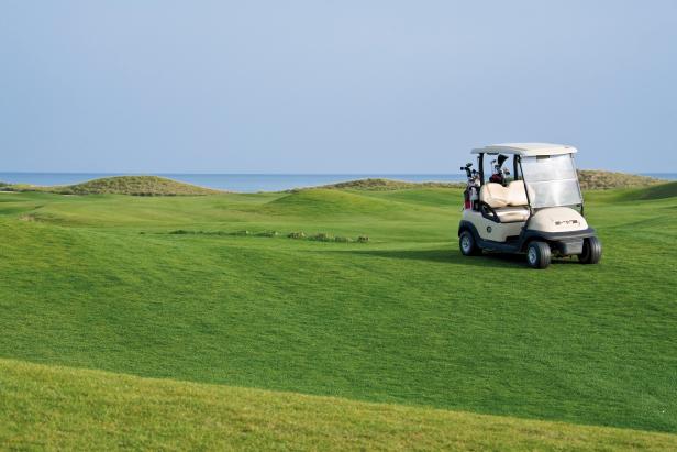 Rules of Golf Review: My opponent drove in front of me and I hit his golf cart. Who gets the penalty stroke?