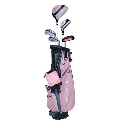 Complete Golf Club Set for Children, Age 11 to 13, Boys & Girls - Right Hand & Left Hand, Includes:Driver, Hybrid Wood(15, 22, Iron, Putter, Bonus Stand Bag & Headcovers, Ergonomical Lift Handle