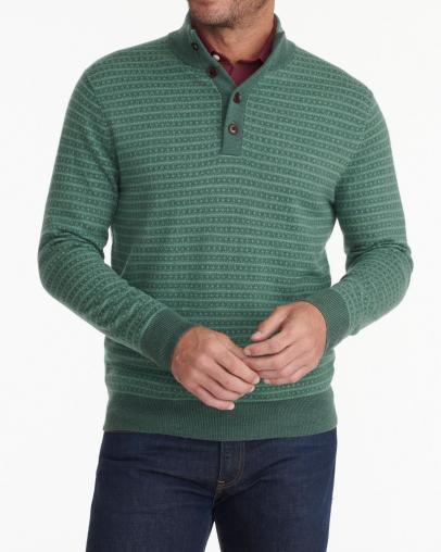 Untuckit Men's Merino Wool Mockneck Sweater