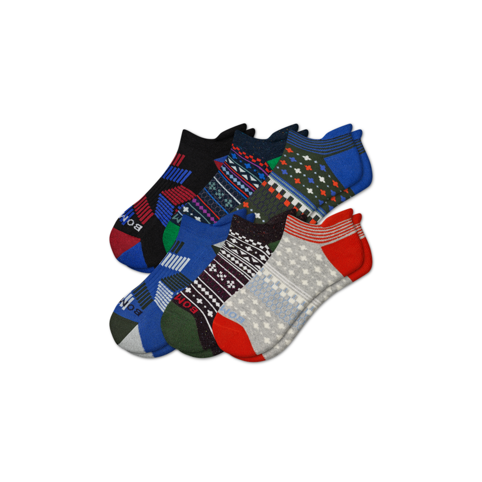 Bombas Men's Holiday Ankle Sock 6-Pack | Golf Equipment: Clubs, Balls ...