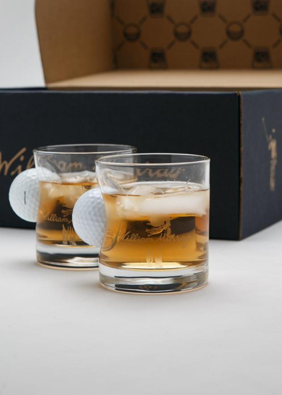 William Murray Golf Ball Whiskey Glass Set