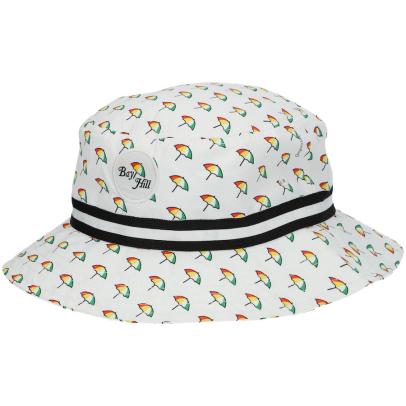 Bay Hill Imperial Allover Print Bucket Hat – White
