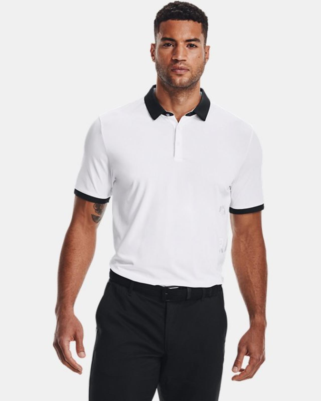 men's curry vanish printed polo