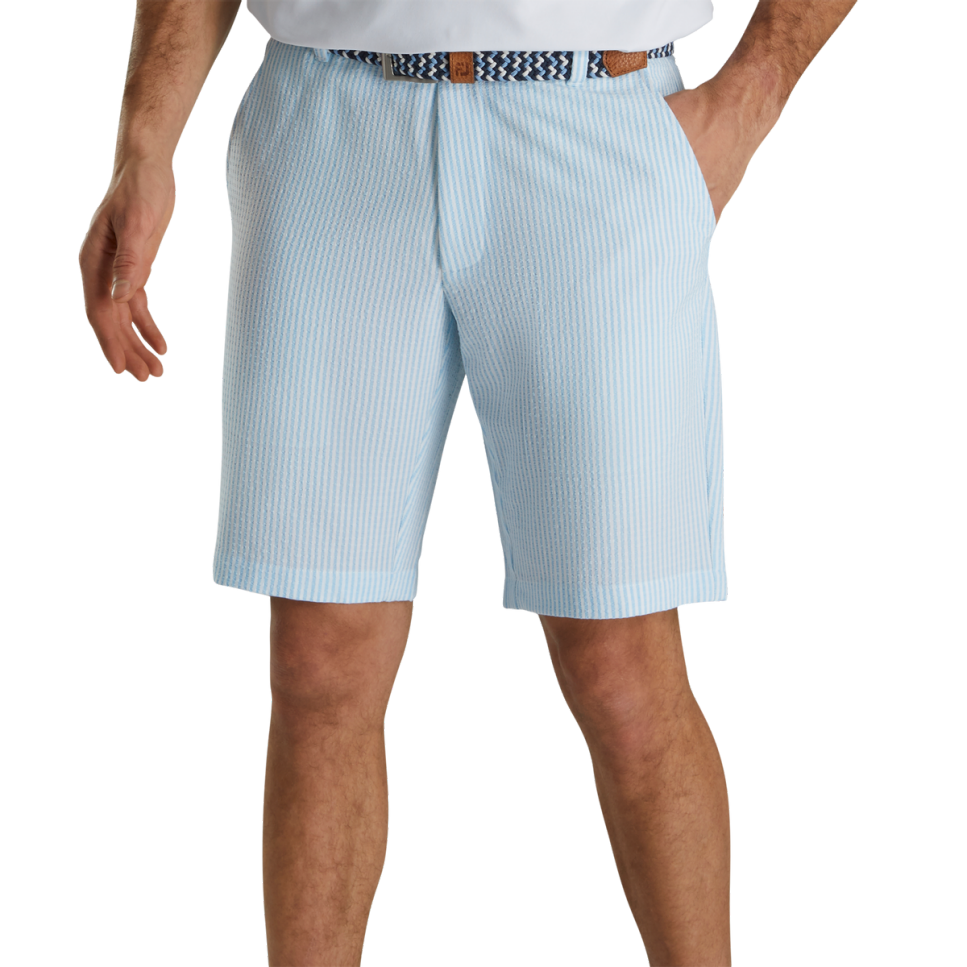Limited Edition Seersucker 10 Inch Inseam Stripe Shorts