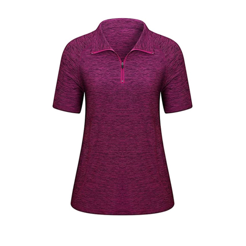 KOSCACY WOMEN'S QUARTER ZIP POLO