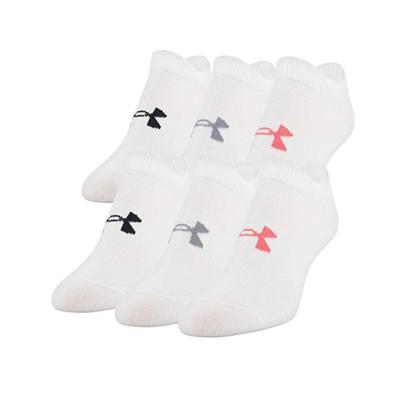 UNDER ARMOUR WOMEN'S ESSENTIAL 2.0 NO SHOW SOCKS (6 PAIRS)