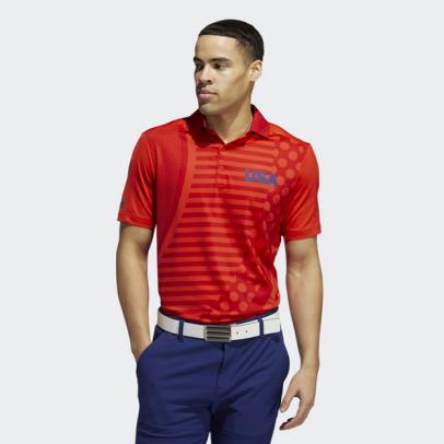 USA Polo Shirt (Red)