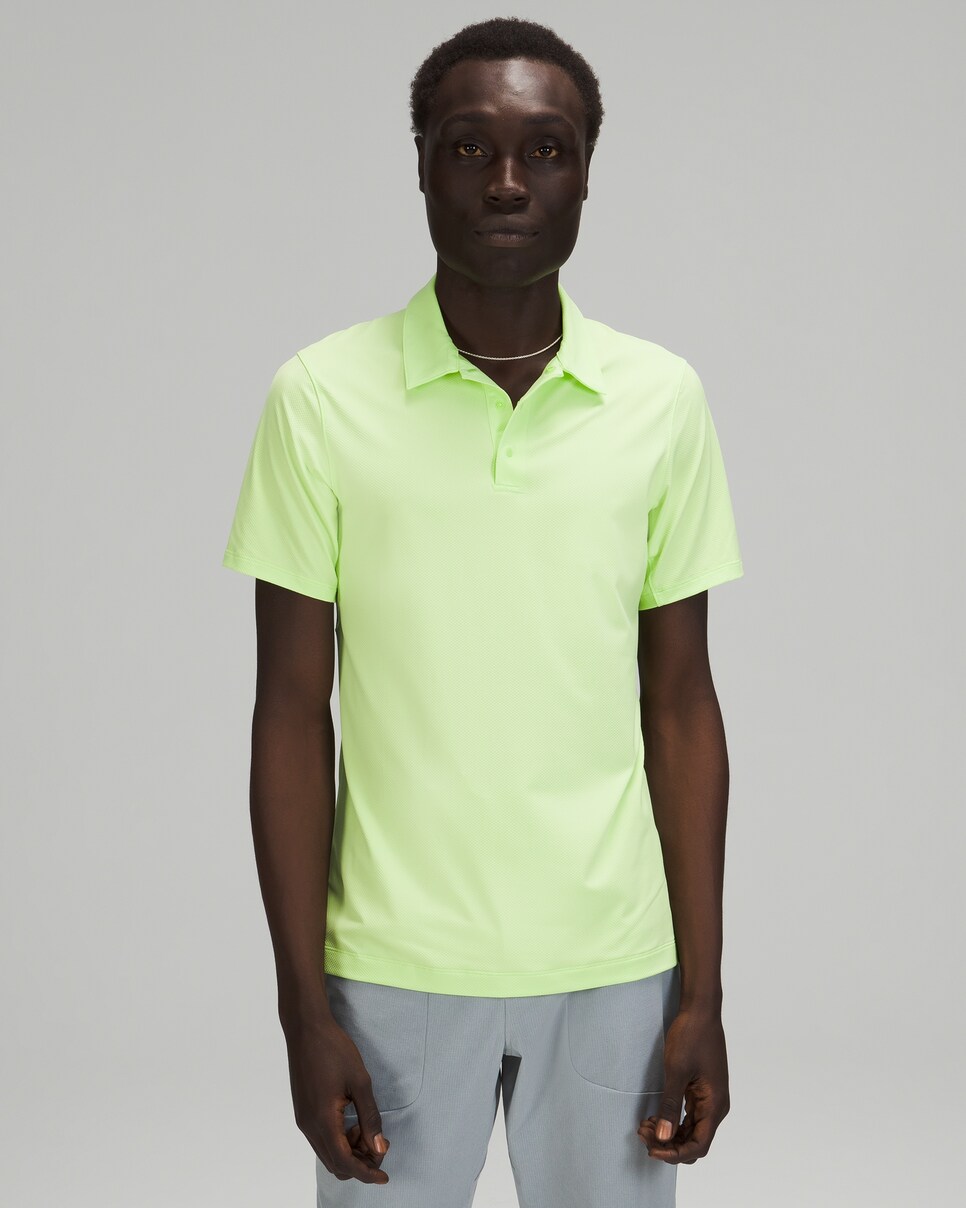 Snap-Front Performance Short-Sleeve Polo Shirt