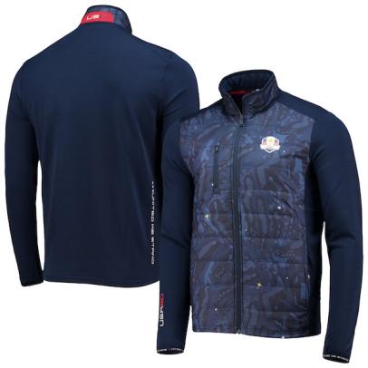 Team USA RLX 2020 Ryder Cup Team-Issued Golf Course Full-Zip Jacket - Navy/Camo