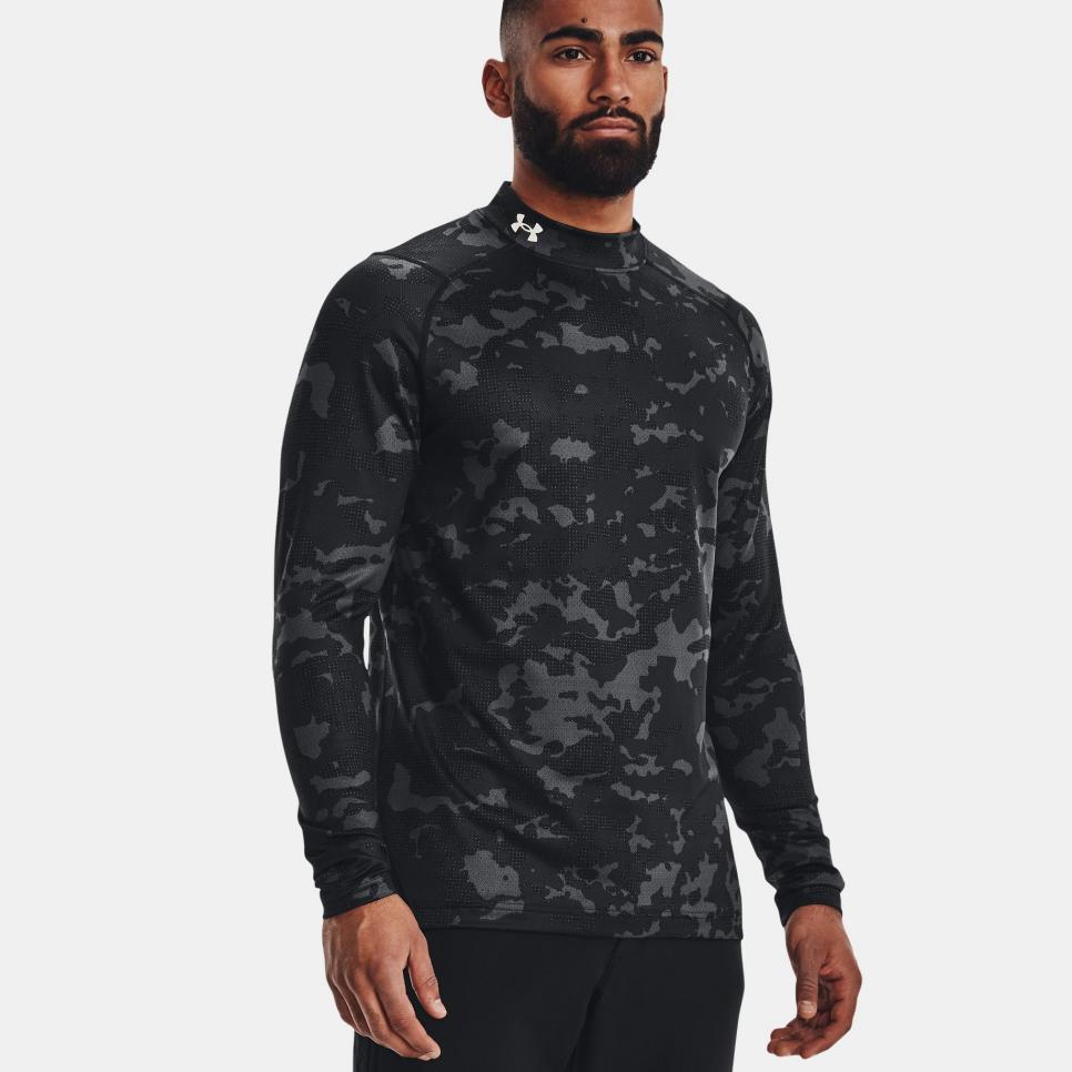 Under Armour Men's ColdGear Infrared All Over Print Mock Long Sleeve