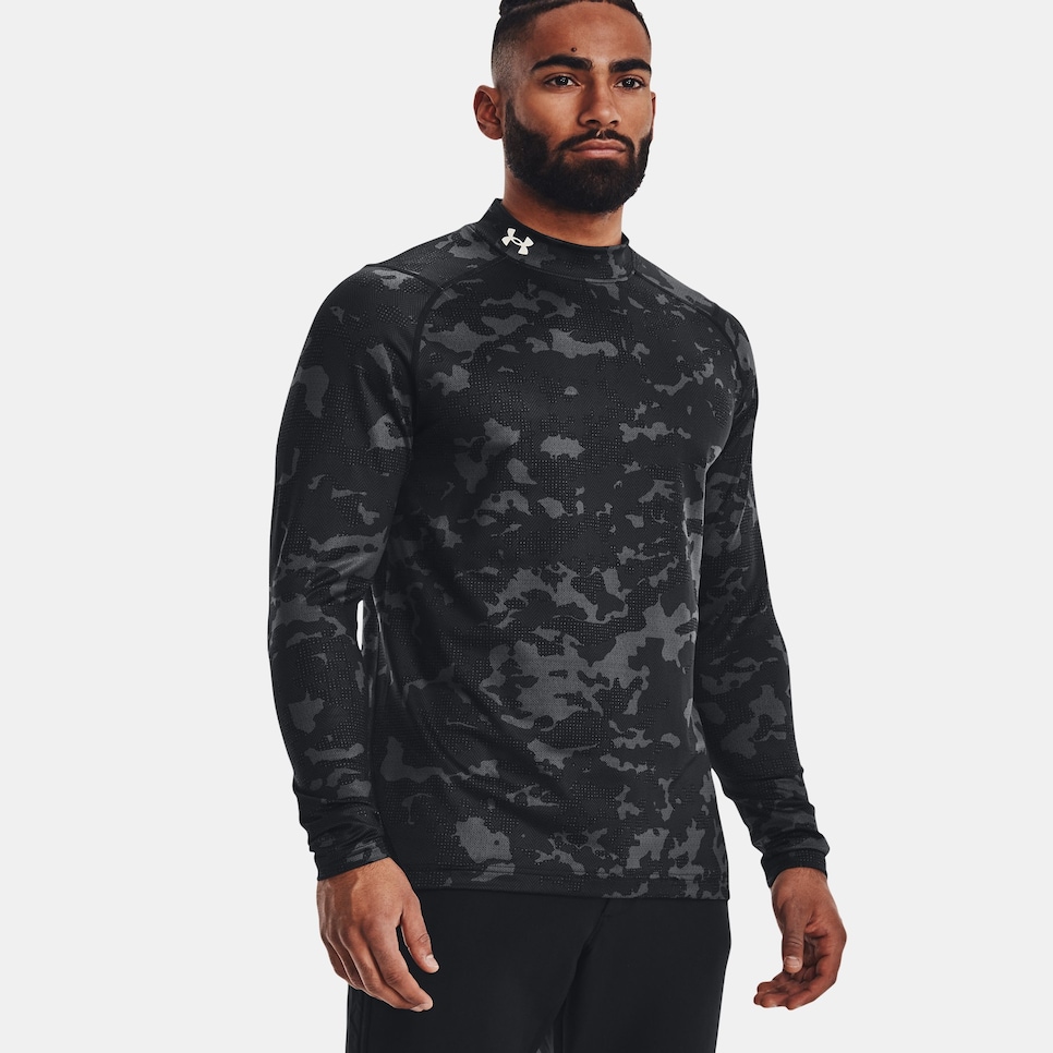 Under Armour Men's ColdGear Infrared All Over Print Mock Long Sleeve, Golf  Equipment: Clubs, Balls, Bags