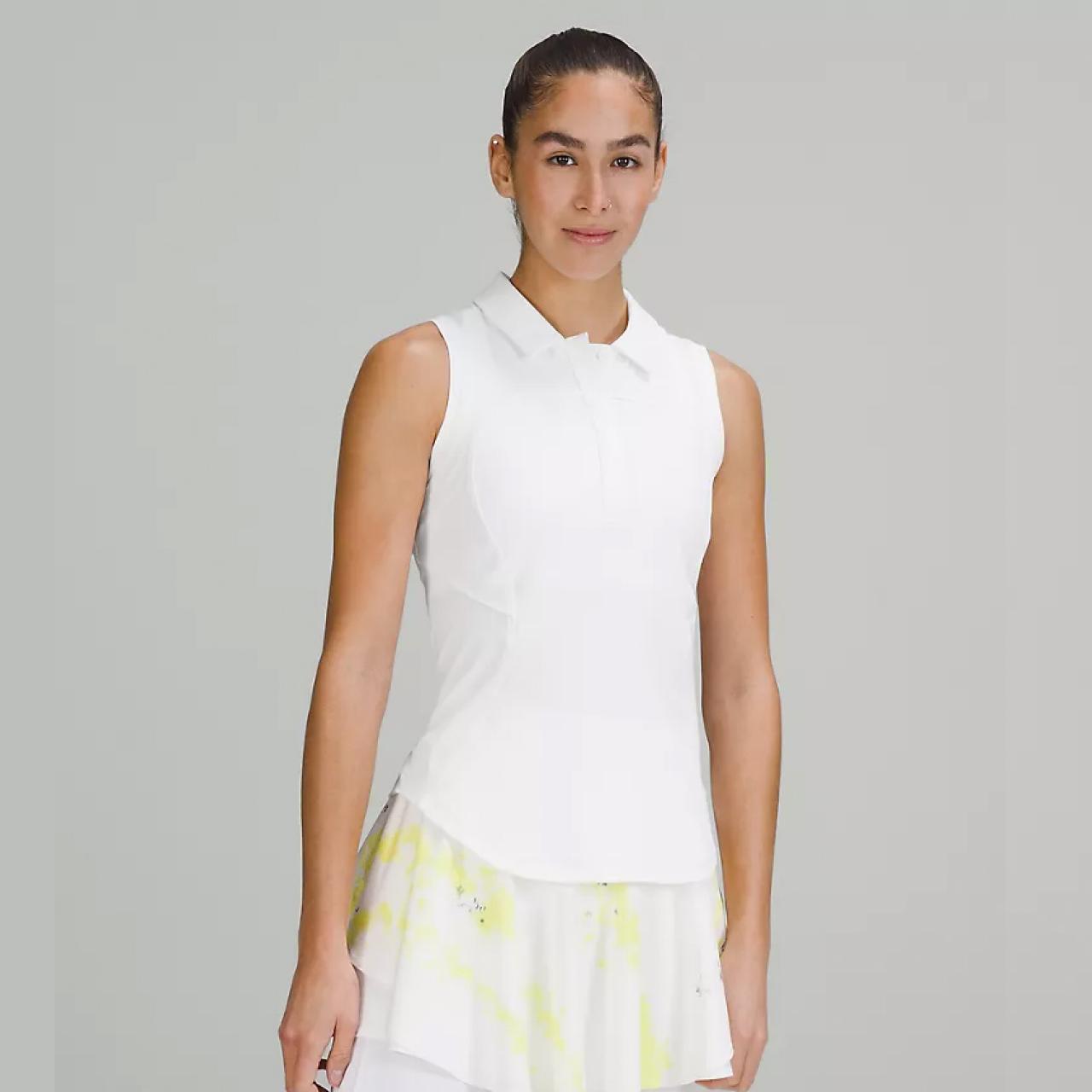 swiftly sleeveless polo lululemon