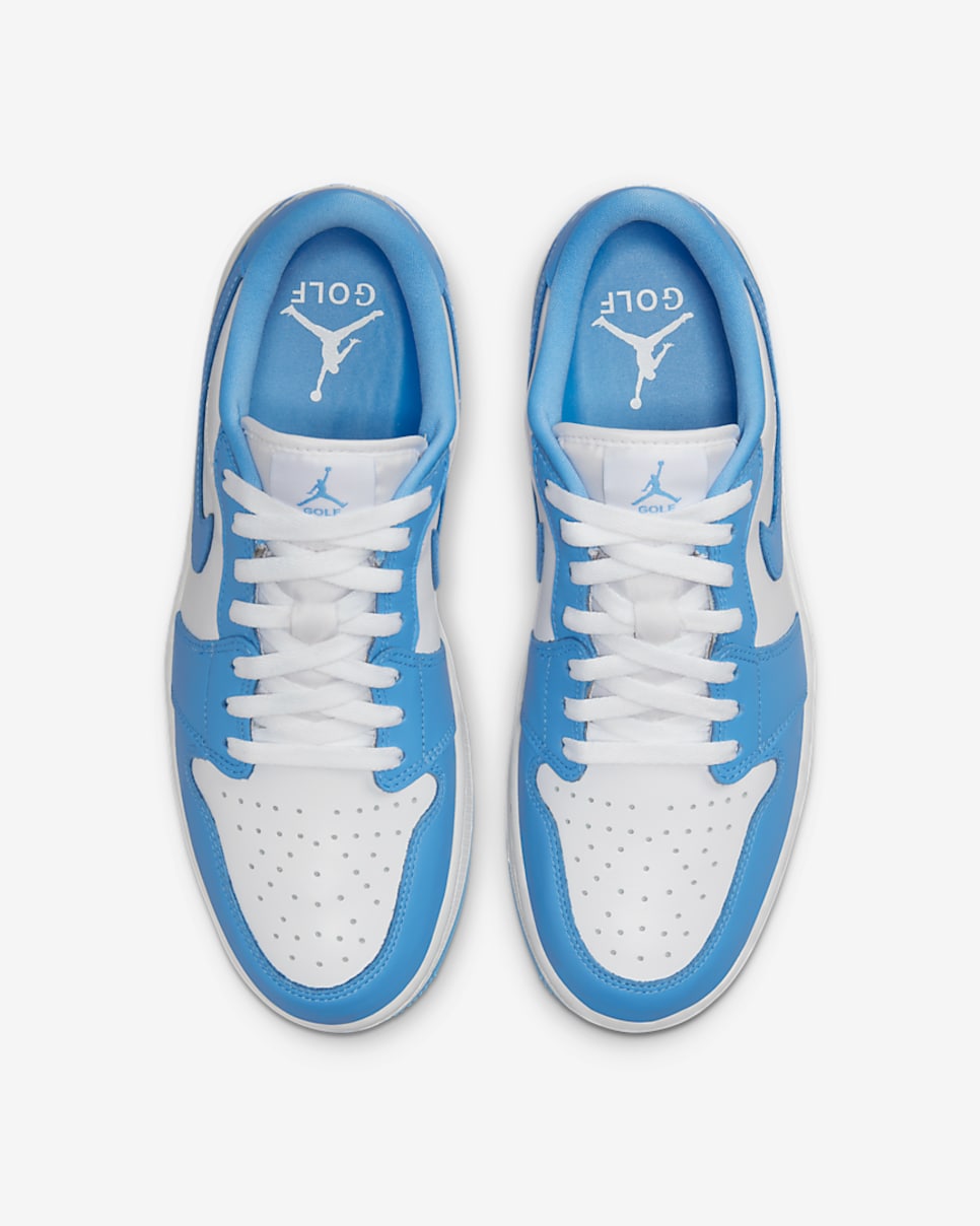 blue jordan golf shoes