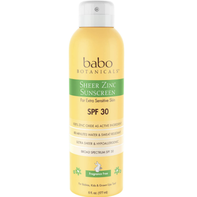Babo Botanicals 30 SPF Sheer Zinc Spray Sunscreen