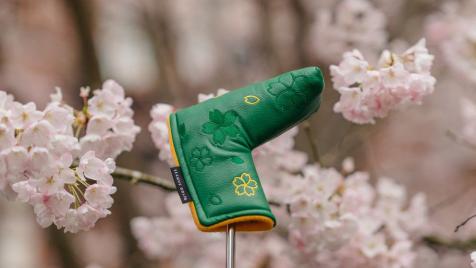 These Masters-themed headcovers honor the reigning champ with a green and yellow cherry blossom embroidery