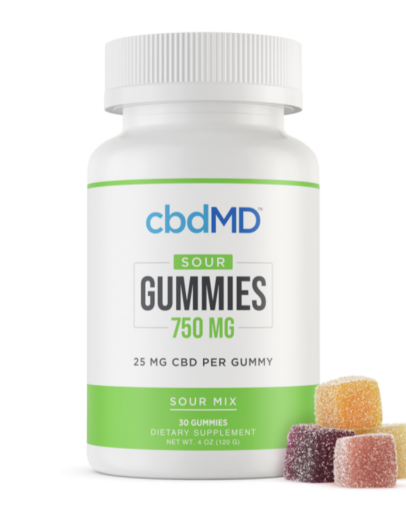 cbdMD Sour CBD Gummies - 750 mg - 30 Count